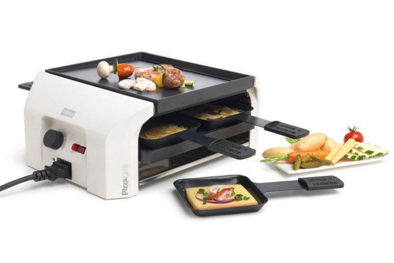 Raclette und PizzaGrill 4 Personen, Basisgerät weiss