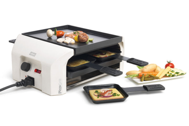 Raclette und PizzaGrill 4 Personen, Basisgerät weiss