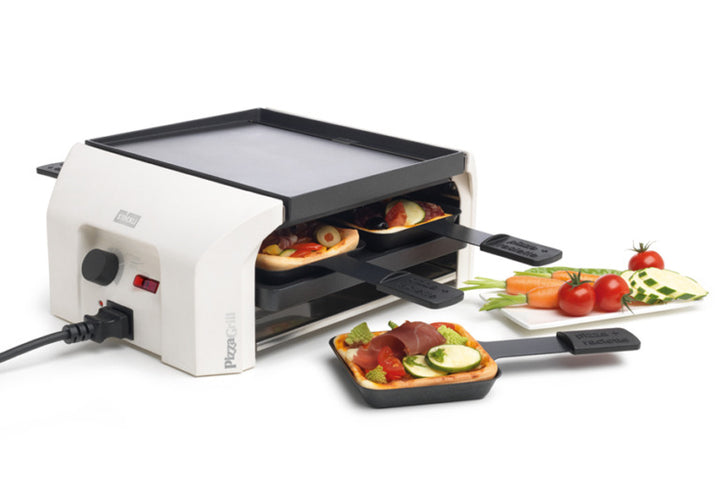 Raclette und PizzaGrill 4 Personen, Basisgerät weiss