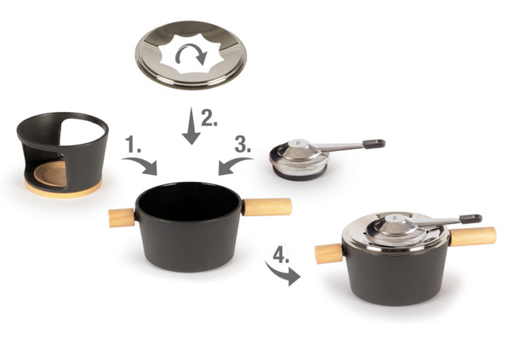 Fonduegarnitur Titlis 4 Personen (Induktion)