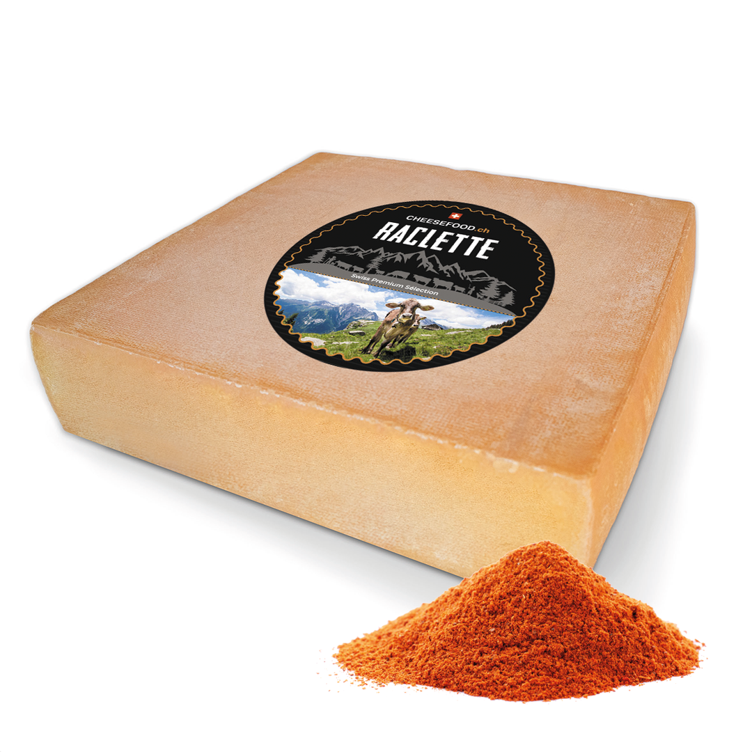 Raclette Käse "Paprika" Laib (ganz)