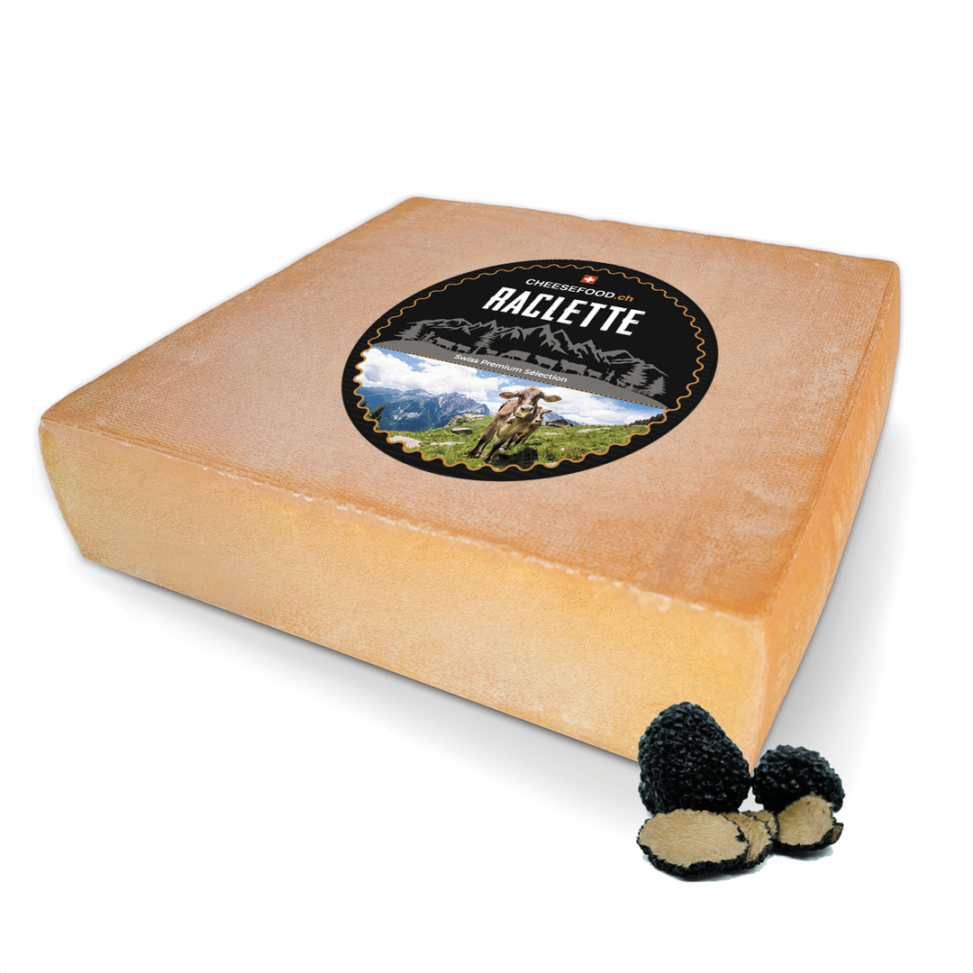 Raclette Käse "Trüffel" Laib (ganz)