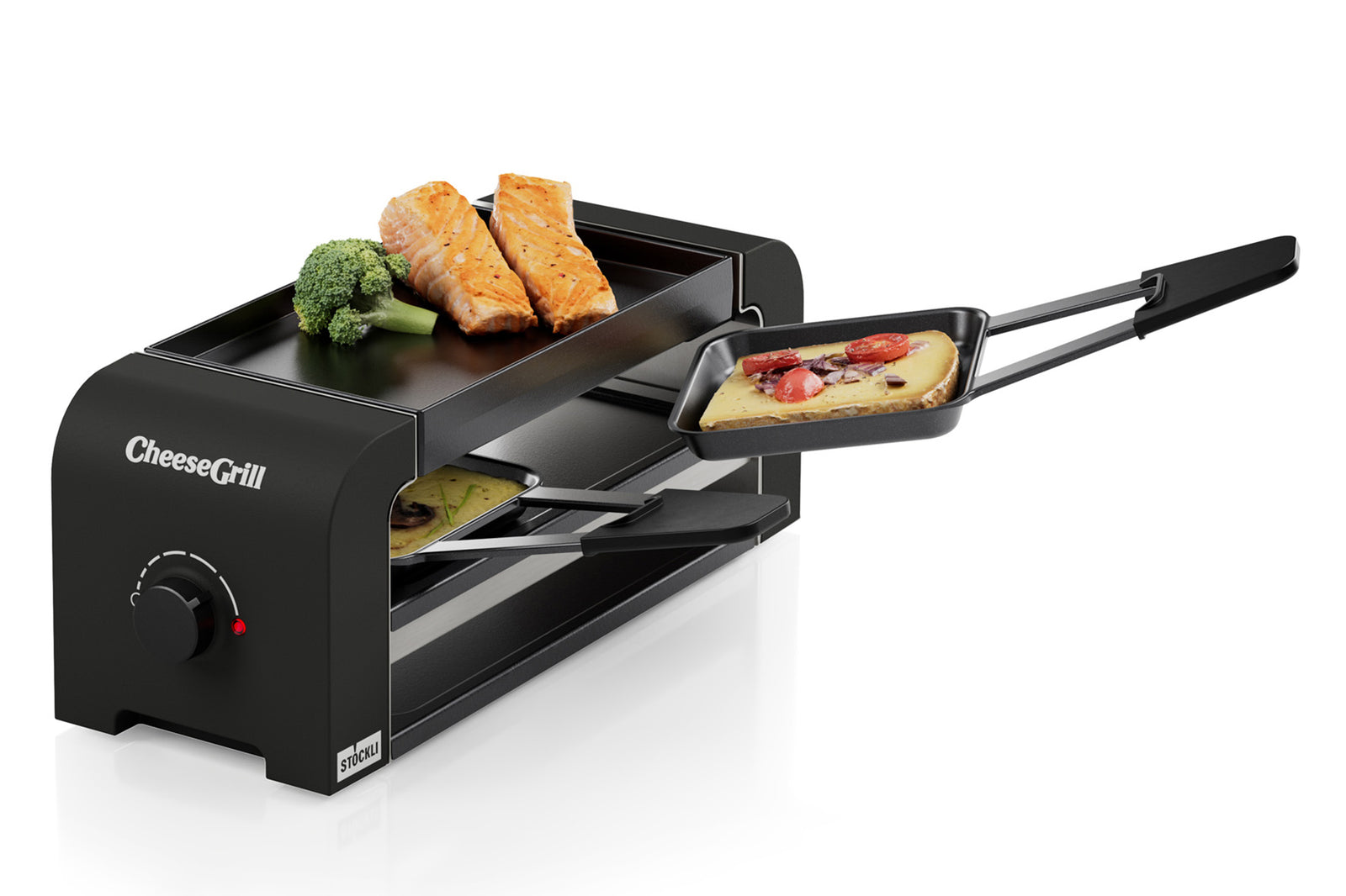 Stöckli CheeseGrill 2 – Racletteofen Schwarz – Schweizer Racletteofen von Stöckli