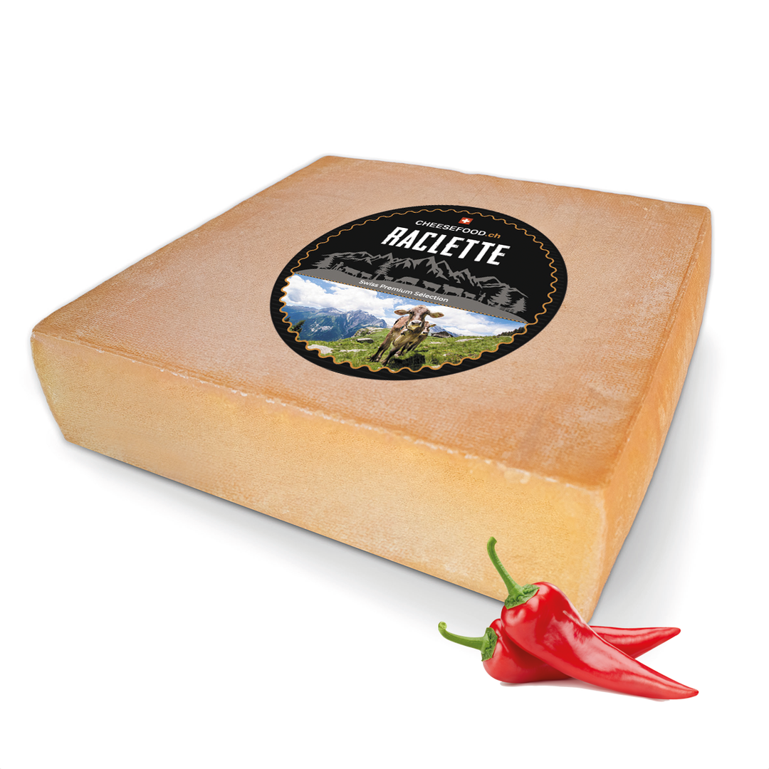Raclette Käse "Chili-mild" Laib (ganz)