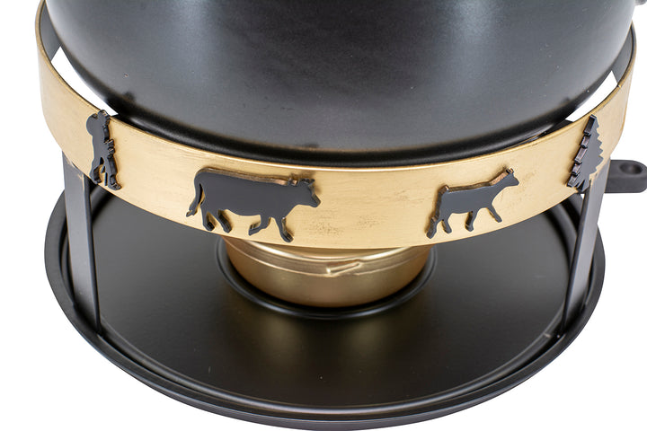 Käsefondue Set "Golden-Alps"
